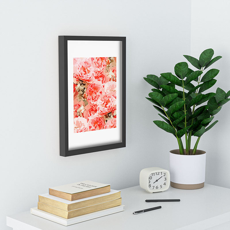 83 Oranges Fiona Floral Recessed Framing Rectangle