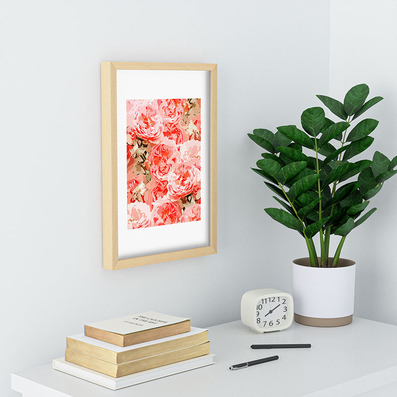 83 Oranges Fiona Floral Recessed Framing Rectangle