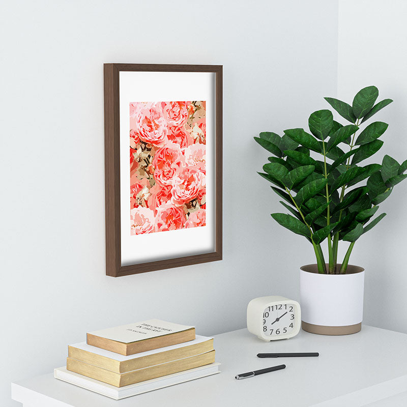 83 Oranges Fiona Floral Recessed Framing Rectangle