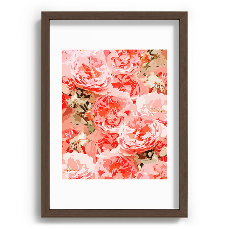83 Oranges Fiona Floral Recessed Framing Rectangle