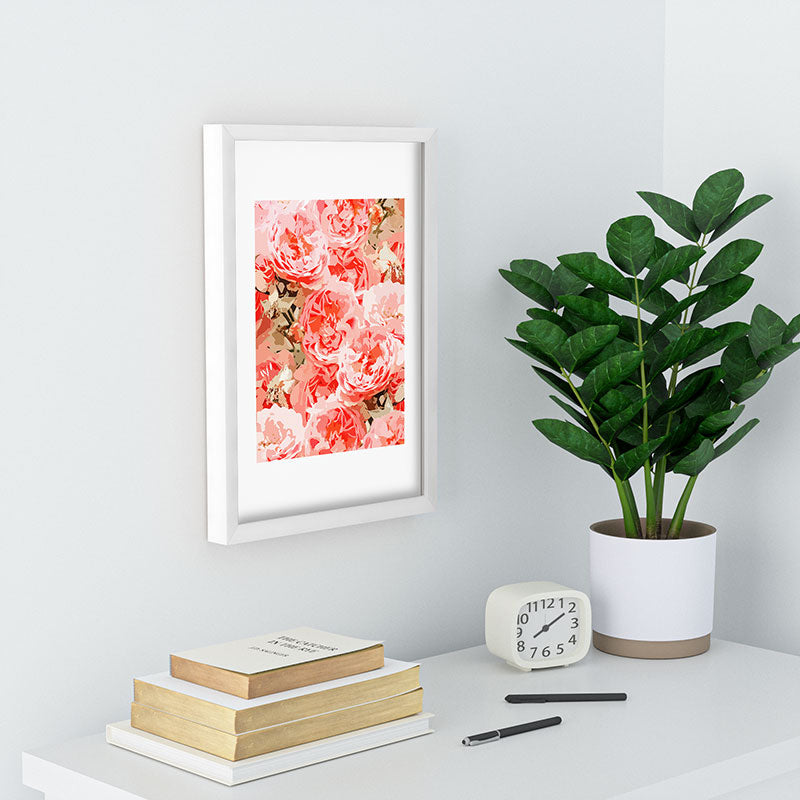 83 Oranges Fiona Floral Recessed Framing Rectangle