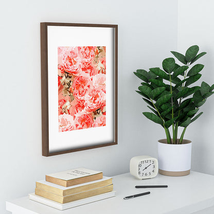 83 Oranges Fiona Floral Recessed Framing Rectangle