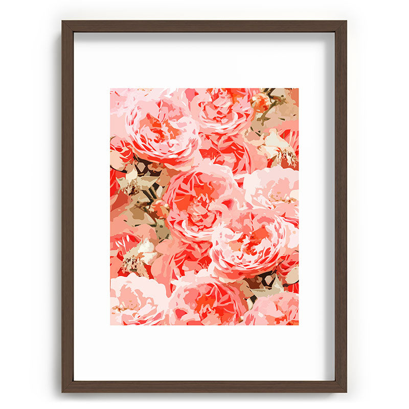 83 Oranges Fiona Floral Recessed Framing Rectangle