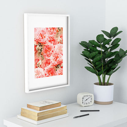 83 Oranges Fiona Floral Recessed Framing Rectangle