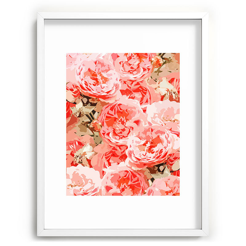 83 Oranges Fiona Floral Recessed Framing Rectangle
