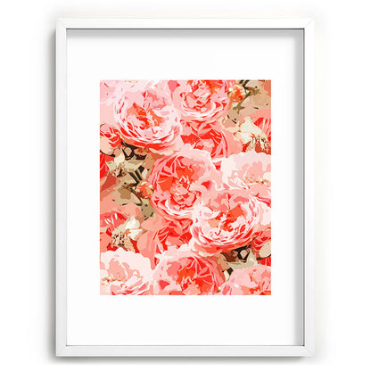 83 Oranges Fiona Floral Recessed Framing Rectangle