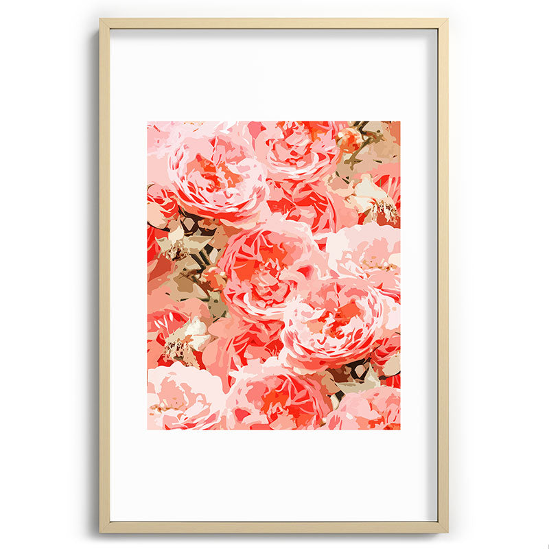 83 Oranges Fiona Floral Recessed Framing Rectangle