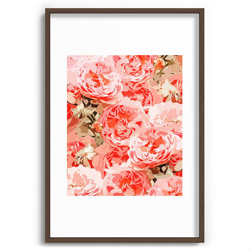 83 Oranges Fiona Floral Recessed Framing Rectangle