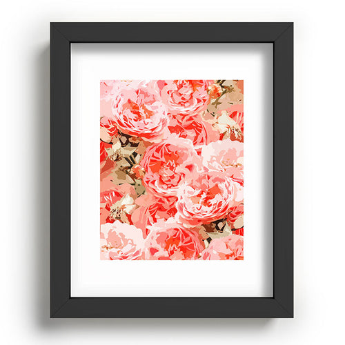83 Oranges Fiona Floral Recessed Framing Rectangle