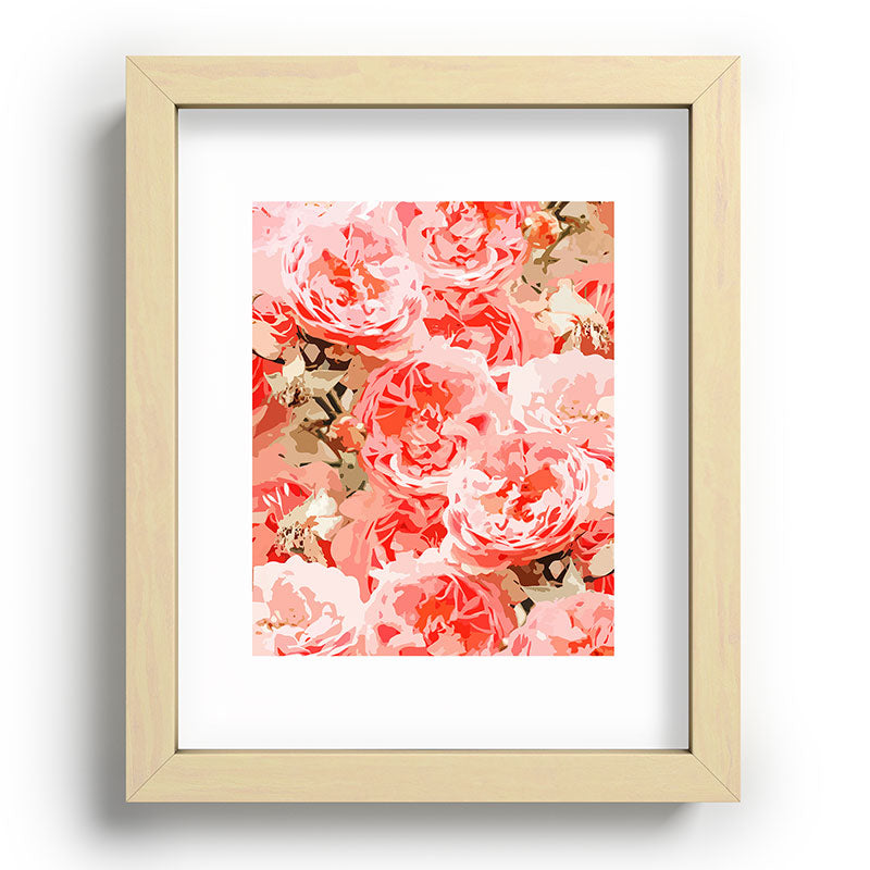83 Oranges Fiona Floral Recessed Framing Rectangle