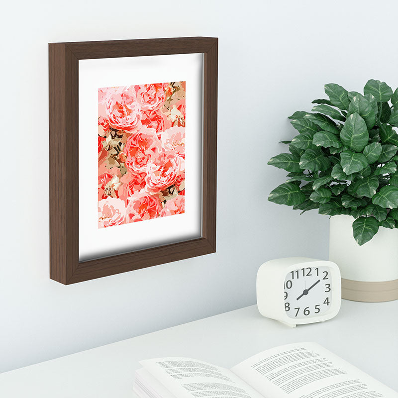 83 Oranges Fiona Floral Recessed Framing Rectangle