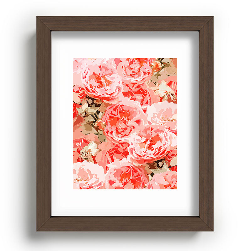 83 Oranges Fiona Floral Recessed Framing Rectangle
