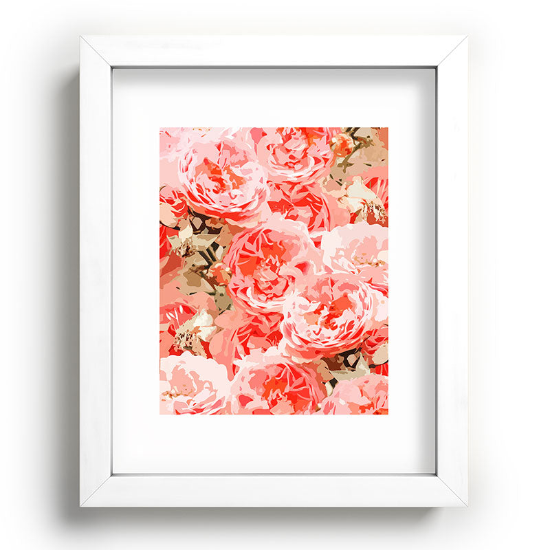 83 Oranges Fiona Floral Recessed Framing Rectangle