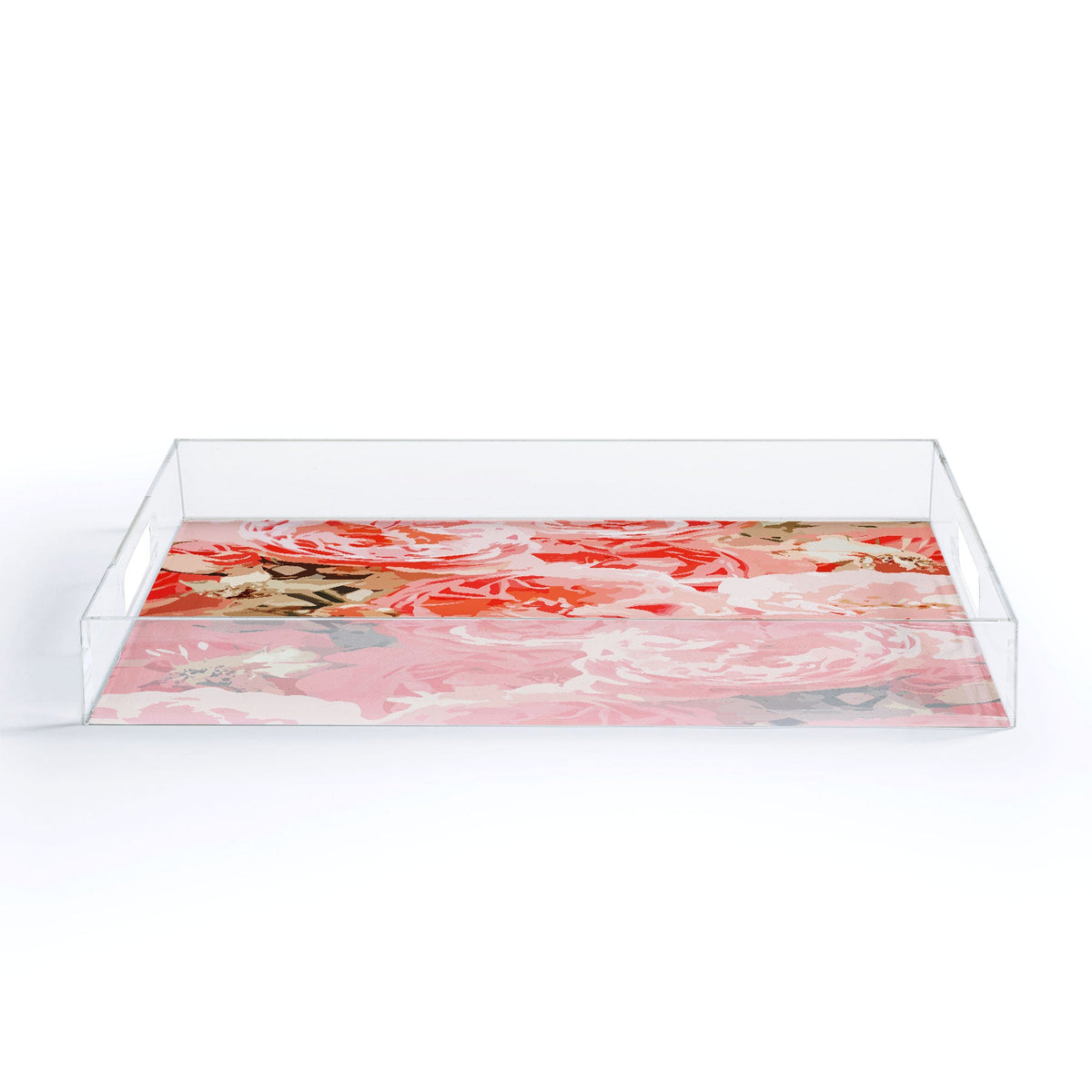 83 Oranges Fiona Floral Acrylic Tray