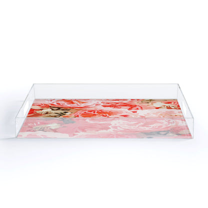 83 Oranges Fiona Floral Acrylic Tray