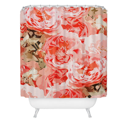 83 Oranges Fiona Floral Shower Curtain