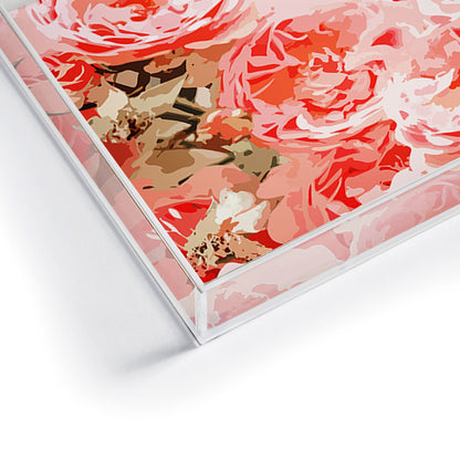 83 Oranges Fiona Floral Acrylic Tray