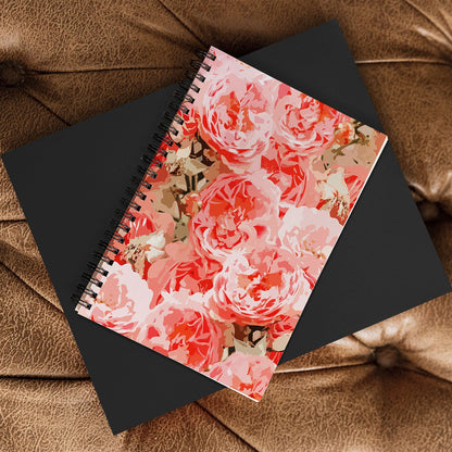 83 Oranges Fiona Floral Spiral Notebook