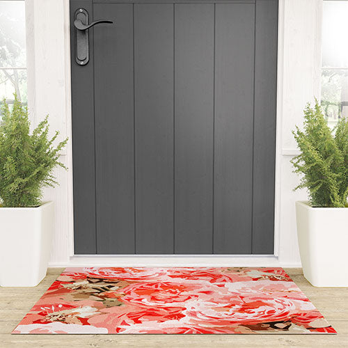 83 Oranges Fiona Floral Welcome Mat