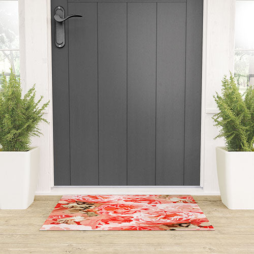 83 Oranges Fiona Floral Welcome Mat