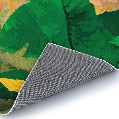 83 Oranges Flamingo Sighting Jungle Nature Area Rug