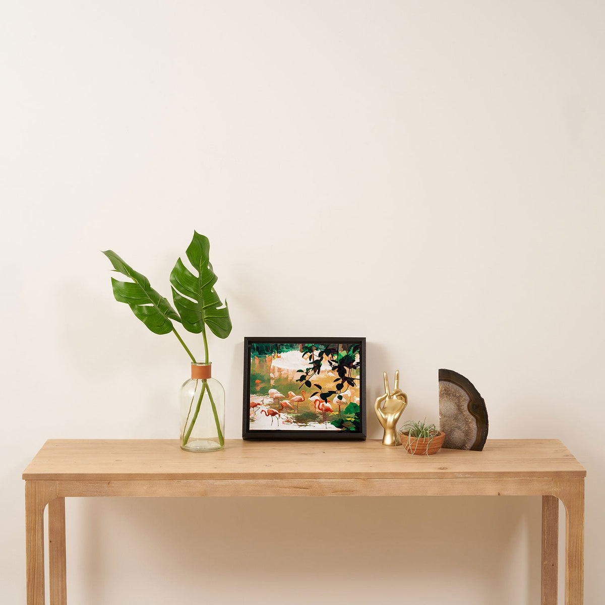 83 Oranges Flamingo Sighting Jungle Nature Art Canvas