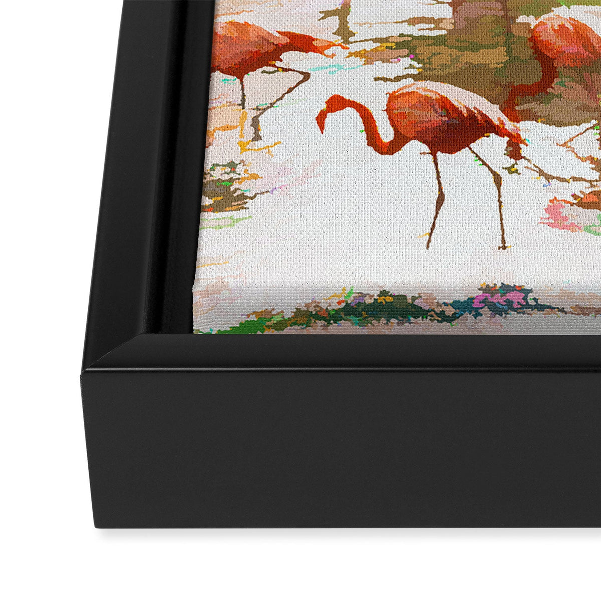 83 Oranges Flamingo Sighting Jungle Nature Art Canvas