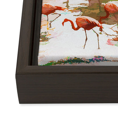 83 Oranges Flamingo Sighting Jungle Nature Art Canvas