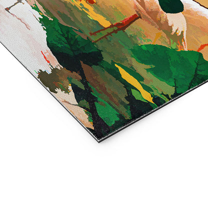 83 Oranges Flamingo Sighting Jungle Nature Welcome Mat