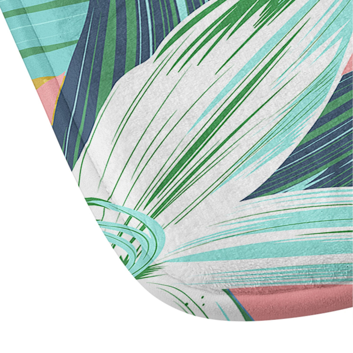 83 Oranges Flamingo Tropical Memory Foam Bath Mat
