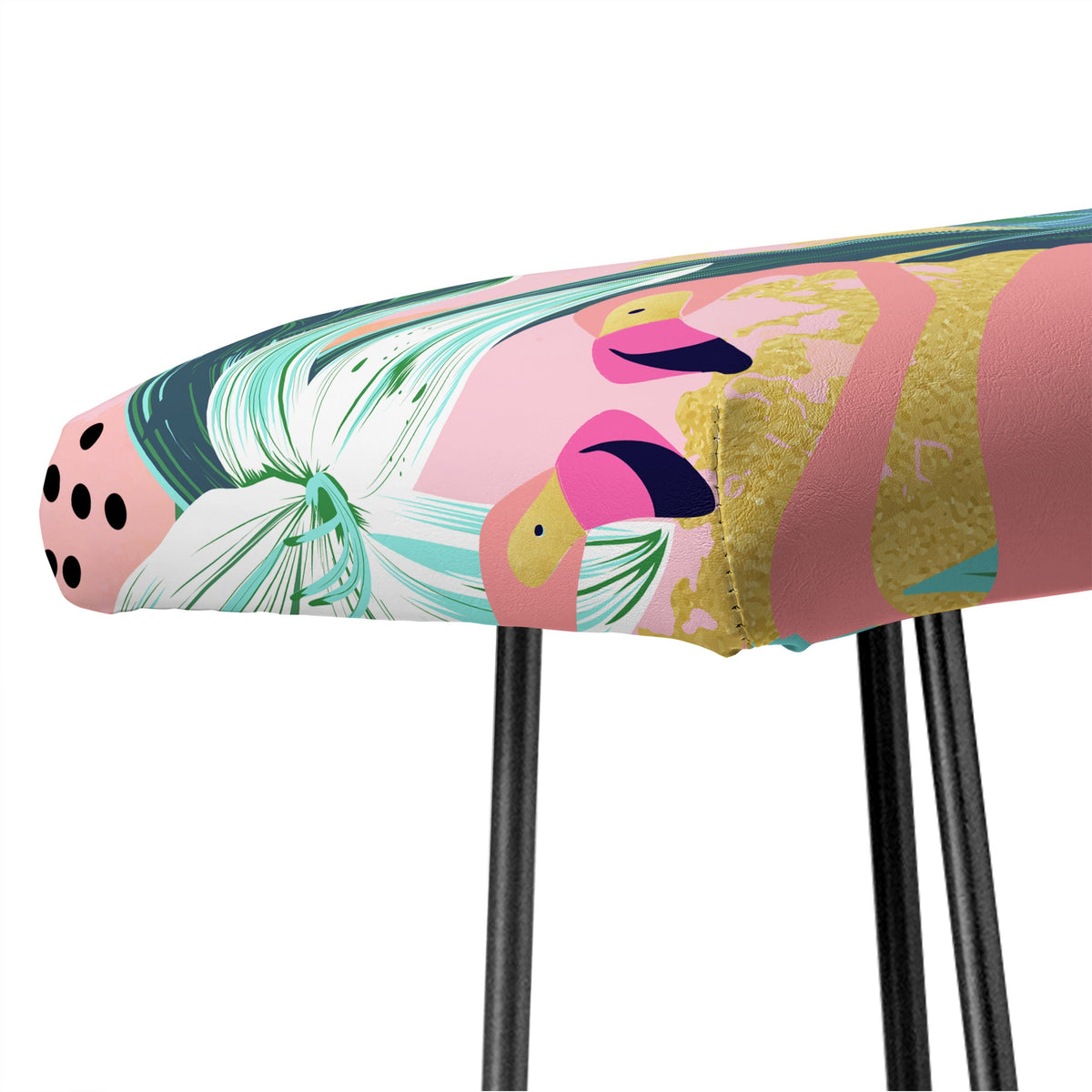 83 Oranges Flamingo Tropical Bench