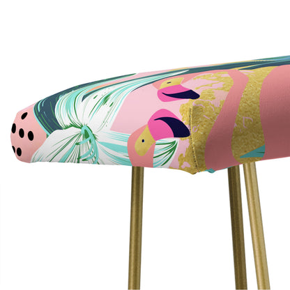 83 Oranges Flamingo Tropical Bench