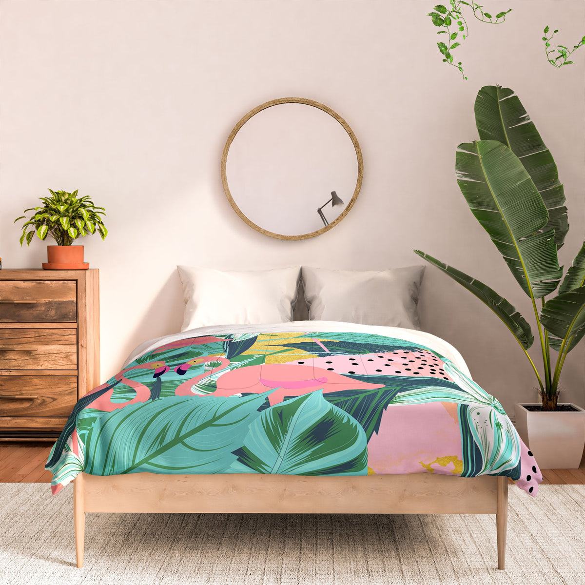 83 Oranges Flamingo Tropical Comforter