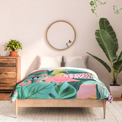 83 Oranges Flamingo Tropical Comforter