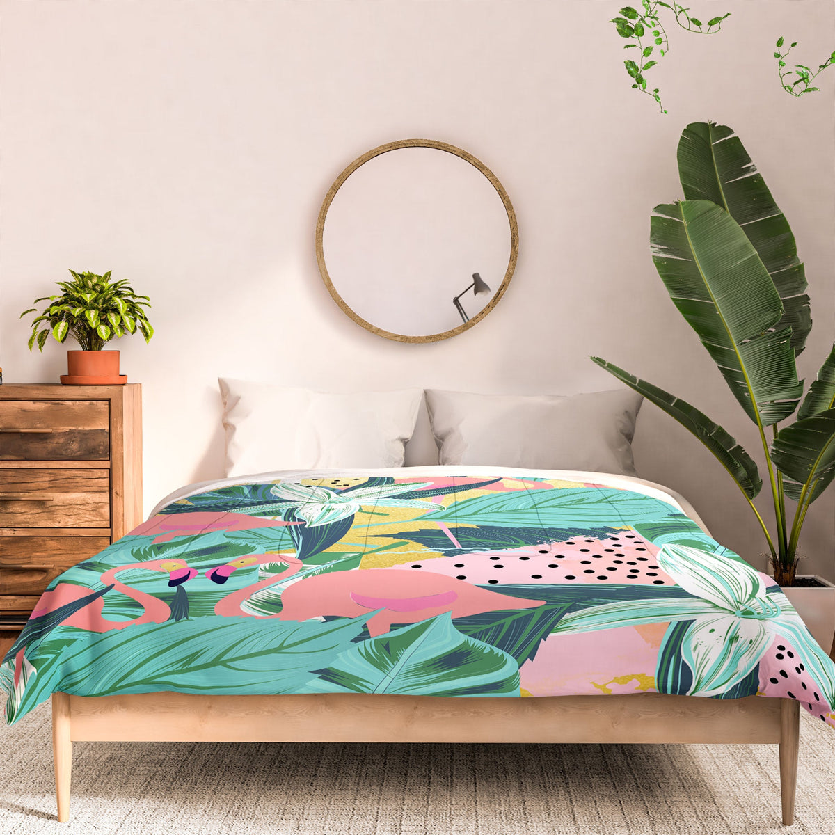 83 Oranges Flamingo Tropical Comforter