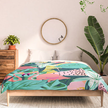 83 Oranges Flamingo Tropical Comforter