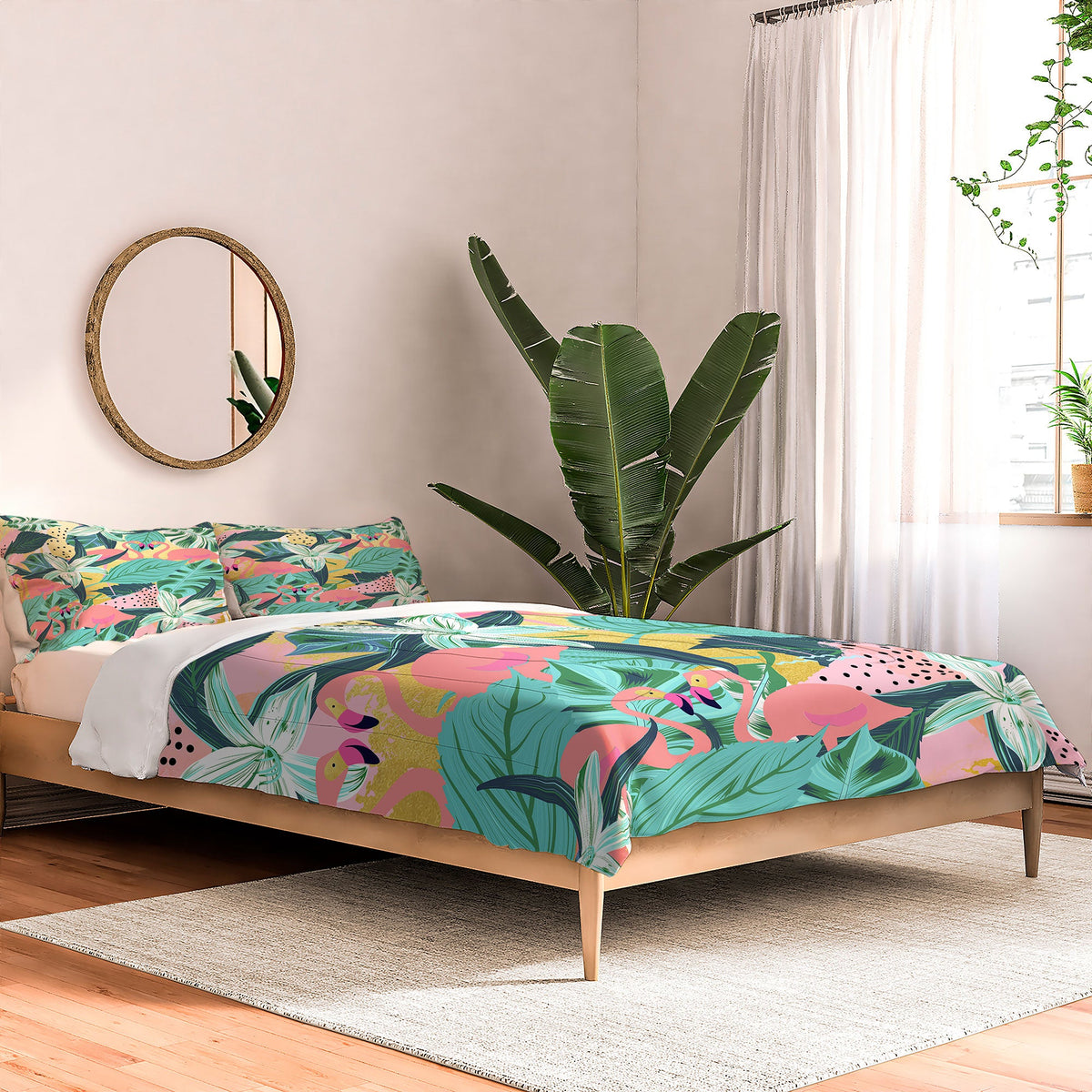 83 Oranges Flamingo Tropical Comforter