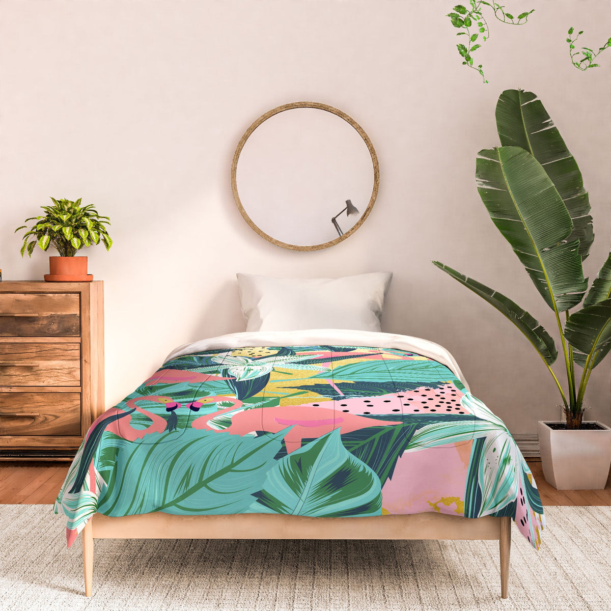 83 Oranges Flamingo Tropical Comforter