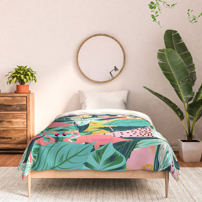 83 Oranges Flamingo Tropical Comforter
