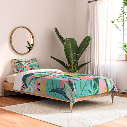 83 Oranges Flamingo Tropical Comforter