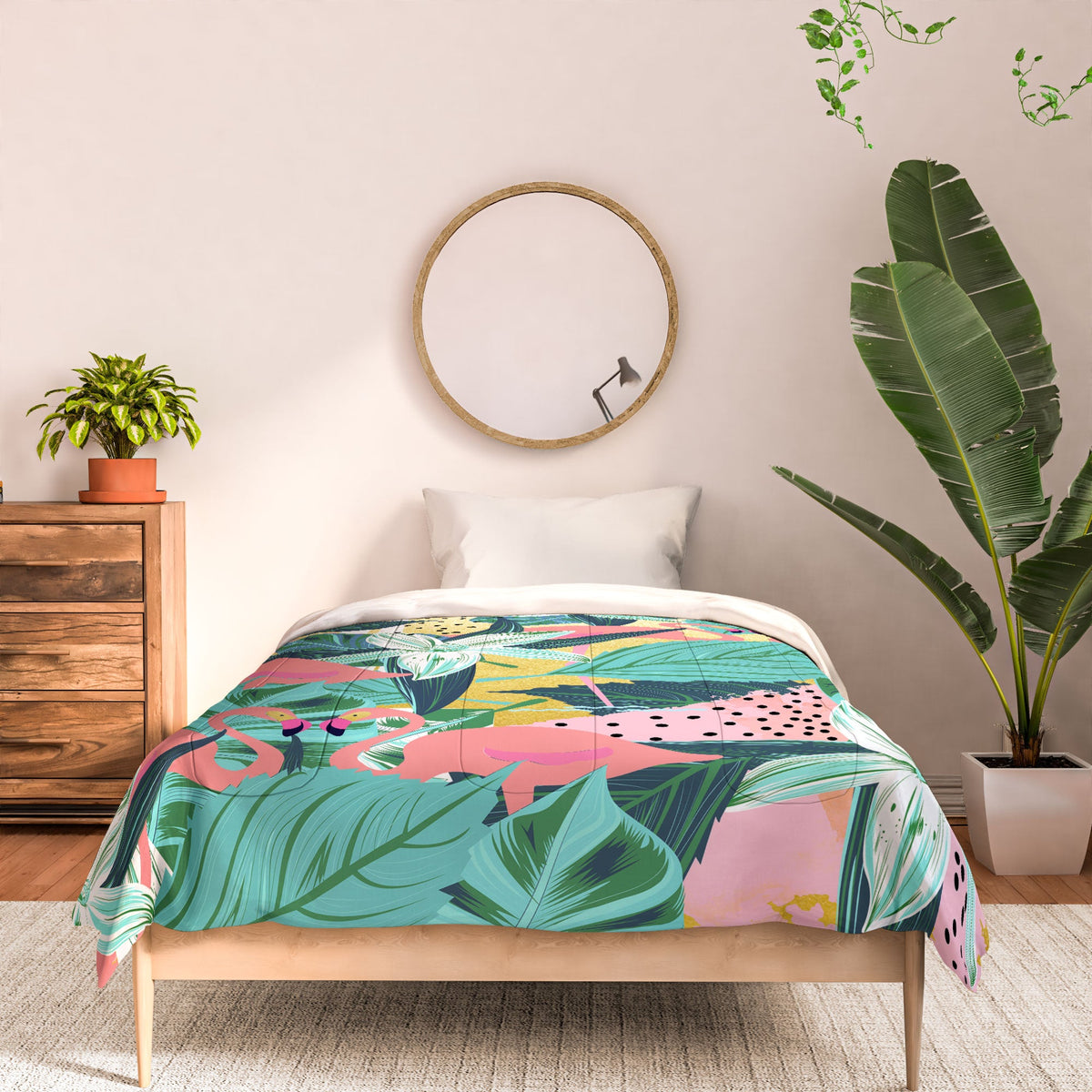 83 Oranges Flamingo Tropical Comforter