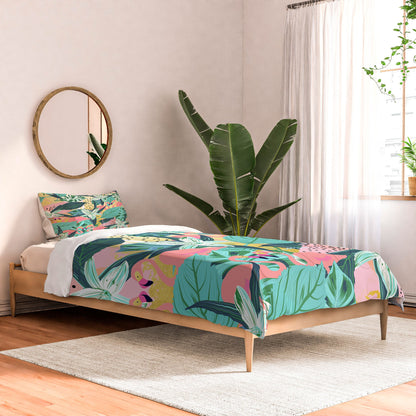 83 Oranges Flamingo Tropical Comforter