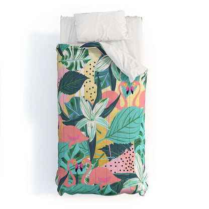 83 Oranges Flamingo Tropical Comforter