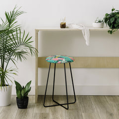 83 Oranges Flamingo Tropical Counter Stool