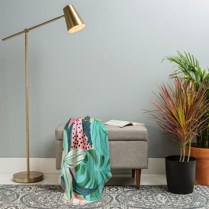 83 Oranges Flamingo Tropical Throw Blanket