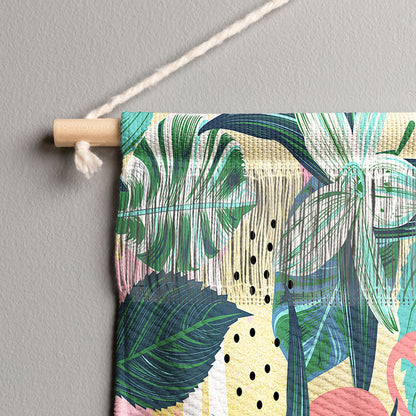 83 Oranges Flamingo Tropical Wall Hanging Landscape