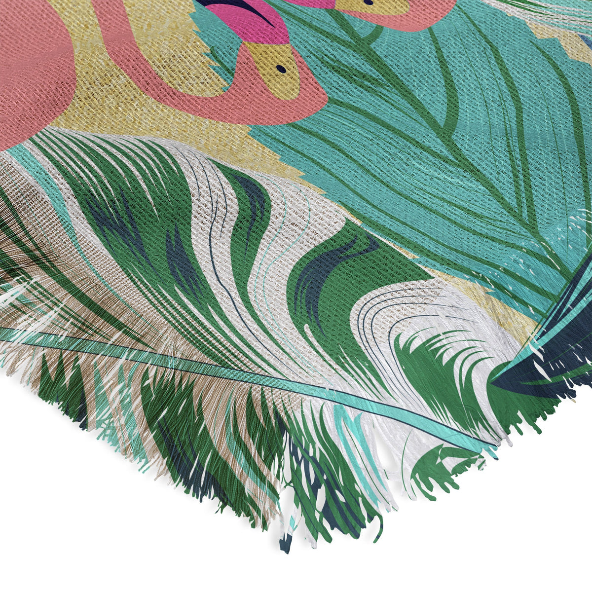 83 Oranges Flamingo Tropical Throw Blanket