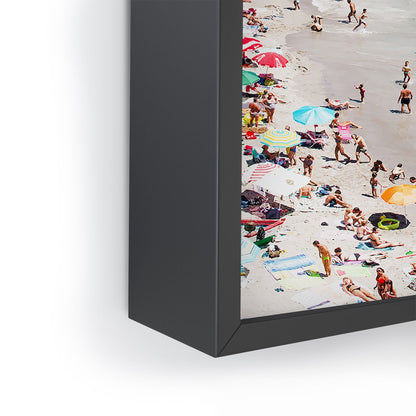 83 Oranges Flamingos on the Beach Wildlife Framed Mini Art Print