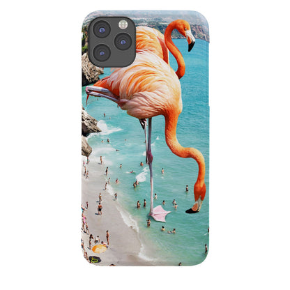 83 Oranges Flamingos on the Beach Wildlife Phone Case