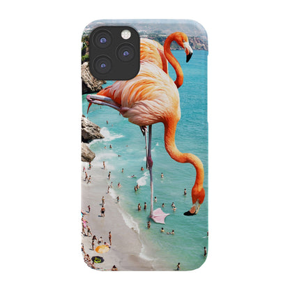 83 Oranges Flamingos on the Beach Wildlife Phone Case